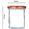 Bocal 180ml rond sans rebord (250g) - Carton 105 unités – Image 2