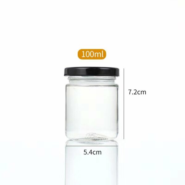 Bocal 100ml rond élégant (125g) - Carton 162 unités – Image 3