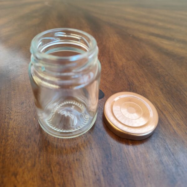 Bocal 100ml rond (125g) - Capsule Bronze - Carton 120 unités – Image 2
