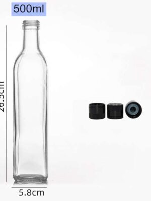 Bouteille 500ml carré - Carton 50 unités