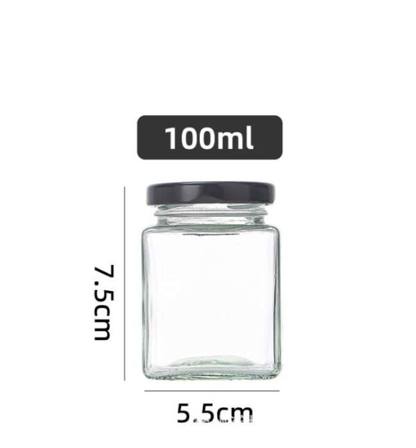 Bocal 100ml carré - Carton 120 unités