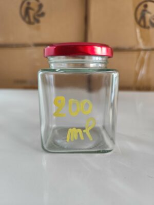 Bocal 200ml carré (300g) - Carton 105 unités