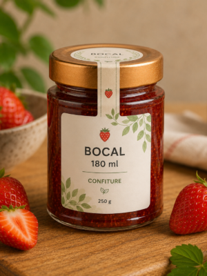 Bocal 180ml élégant (250g) - Carton 105 unités