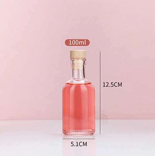 Bouteille style Rhum 100ml bouchon liège