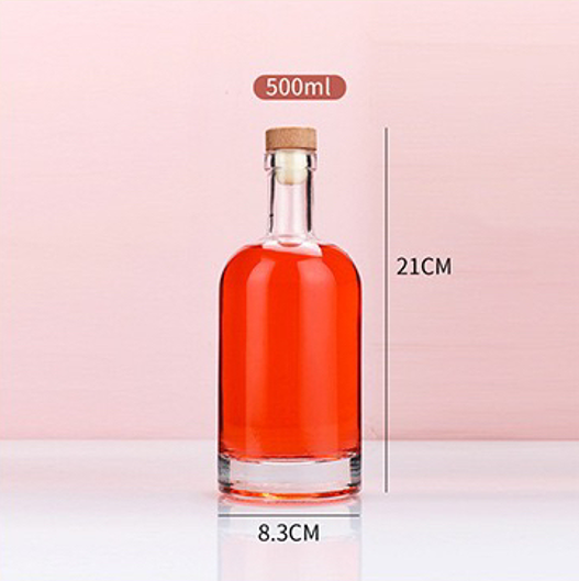 Bouteille style Rhum 500ml bouchon liège