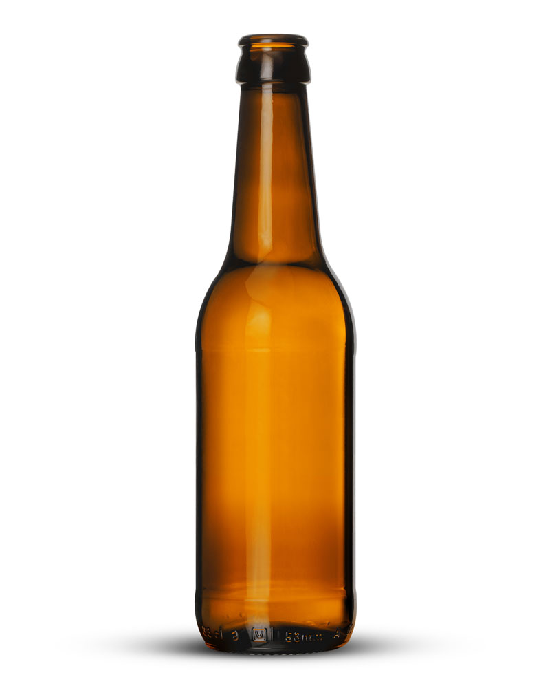 bouteille long neck 33cl ambré bocaux974
