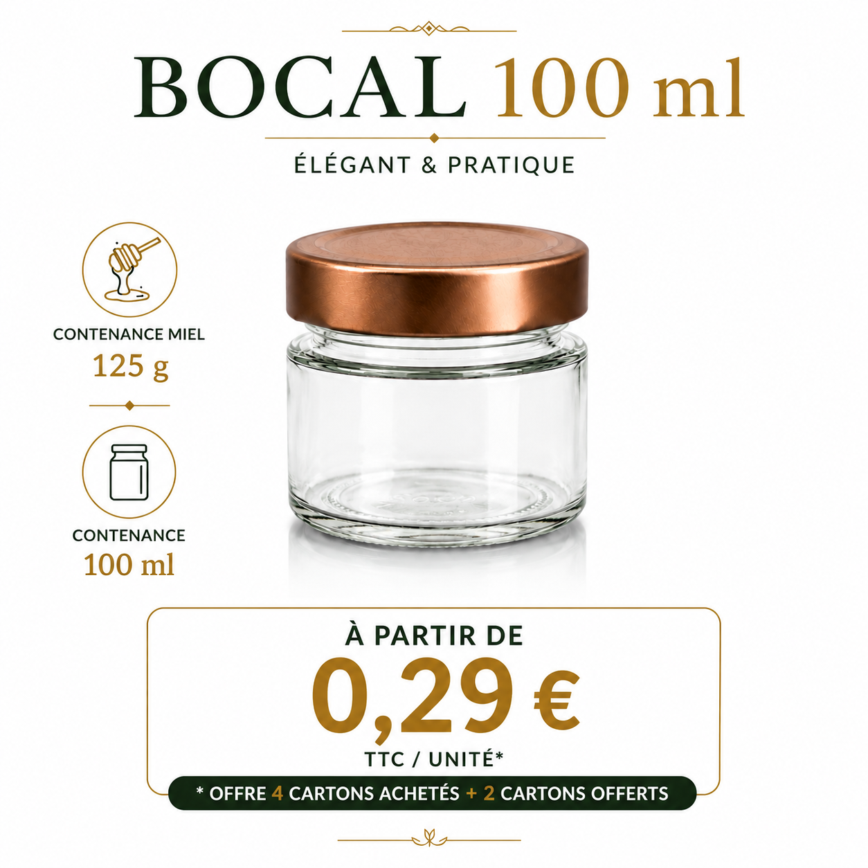Bocal 100ml à partir de