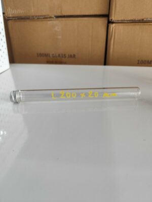 Tube Verre 20mm*200mm - Carton 100 unités